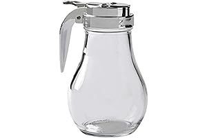 Syrup Dispenser with Cast Zinc Top, 14-Ounce