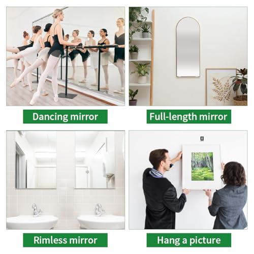 Image of 12 Pcs Metal Mirror Holder Clips, Mirror Clips Wide Channel Mirror Holder Frameless Mounting Hardware Hooks, Wall Mounting Mounting Clips with Screws Mirror Hangers Retainer Clips