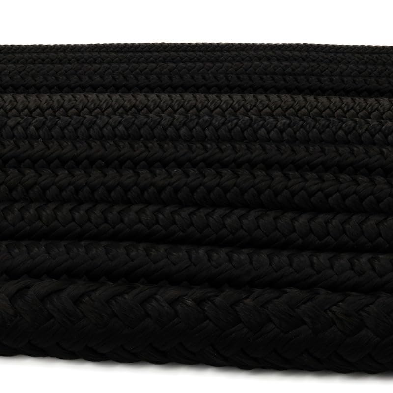 Corde Tressée Polypropylène 8mm Diamètre 100m Circuit - Corde Polypropylène Tressée - Corde PP Noir Multifilament - Corde Polypropylène - Corde Plastique