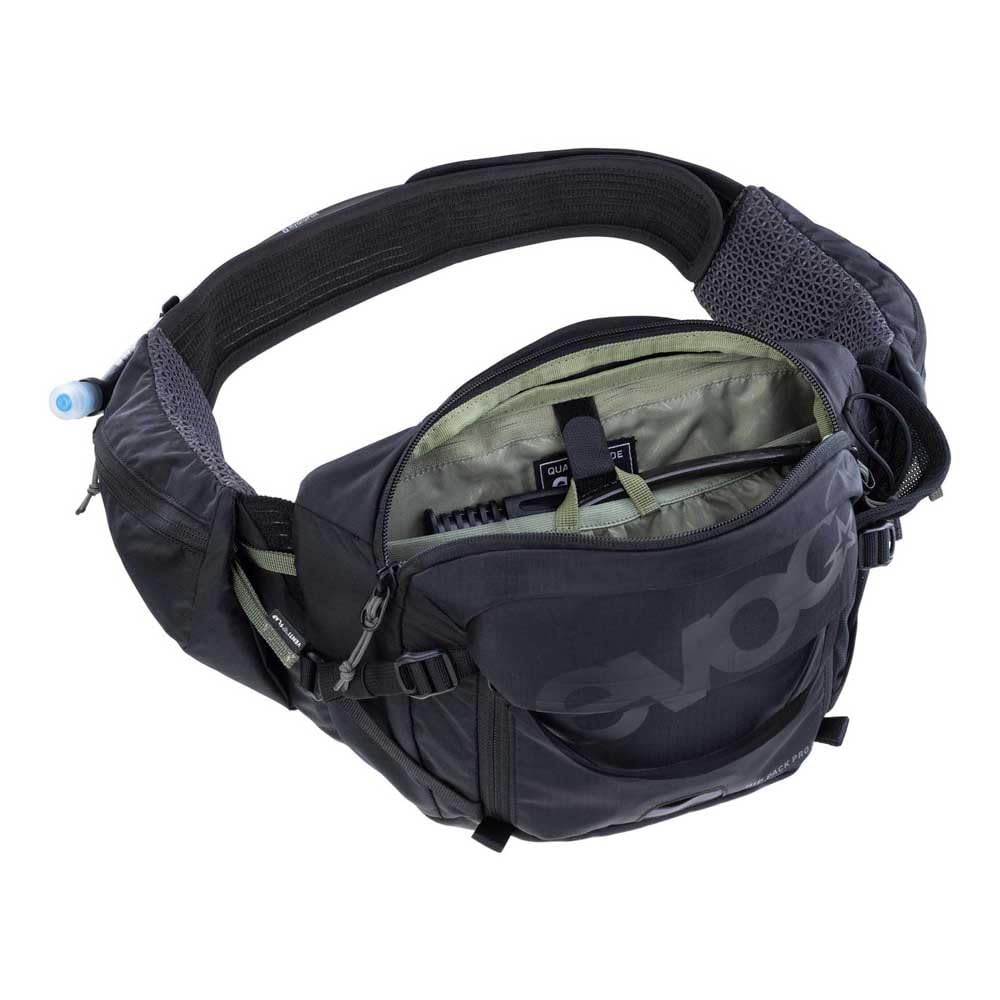 EVOC HIP Pack PRO 3 – Hüfttasche für Bike & Trail (3L Fassungsvermögen, Air Flow Contact System, Aero Flex Hüftgurt, Hüftgurttaschen & Flaschenhalter)