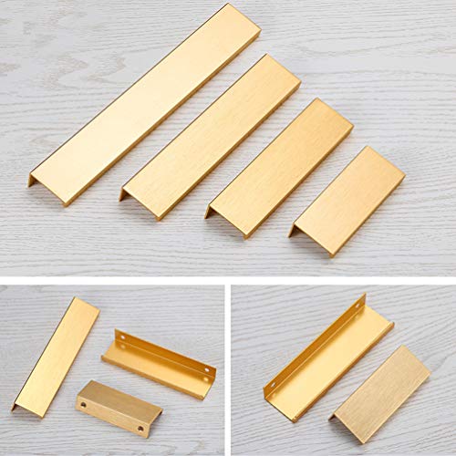 BOOLSFMAM Invisible Pomo de Armario, esconder Tirador para Cajón, Pomos y Tiradores de Muebles, Pomos Tiradores de Muebles, Armarios de Cocina,Cajones, Pomos para Puertas