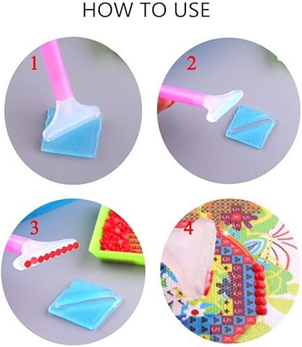 Miniatura 3 de Juego de 24 bolígrafos de pintura de diamantes con 3 tamaños de taladro 5D de diamantes bordados de diamantes de imitación para bricolaje pintura de