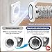 Magnetic Dryer Vent Coupling Strong Magnetic Self-connection，Suitable for Confined Paces Magnetic Dryer Vent Coupler with 4 inch Hose,Magnetic Dryer Vent Connector Kit Easy to Connect（WHITE)