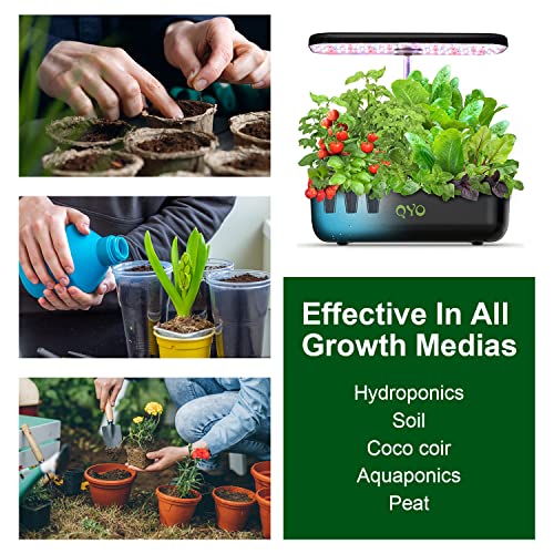 Plant Food Hydroponic Nutrients Supplies: Hydroponics Growing System QYO Base A & B Nutrients, Hydroponic Fertilizer for Any Hydroponics System - Indoor Herb Garden Plants Accessories(Total 200ml) - Image 4