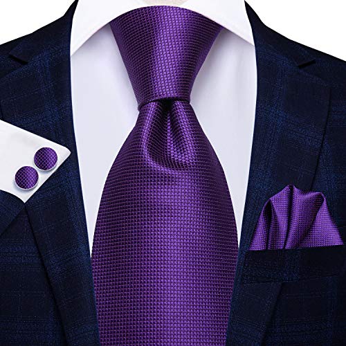Image of Hi-Tie Men's Suspenders and Tie Set Silk Adjustable Elastic Y Braces with Strong 6 Clips Pocket Square Set