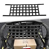 Cargo Net for Jeep Wrangler, Mesh Cargo Netting Top Hammock Roof Net Compatible with Jeep Wrangler YJ TJ JK JKU JL JLU Gladiator JT 1987-2023 (Black)