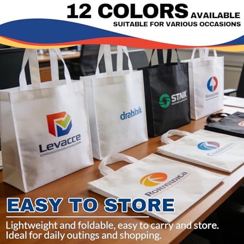 Wubaijin Custom Tote Bags 50-1000 Pack