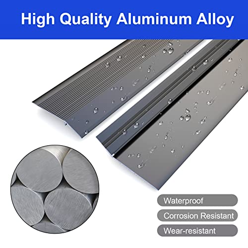 aluminum floor transition threshold strip 36 inch threshold ramps for doorways wheelchairs doortilethreshold reducer doorway edge trim suitable for threshold height less than 16 inch black