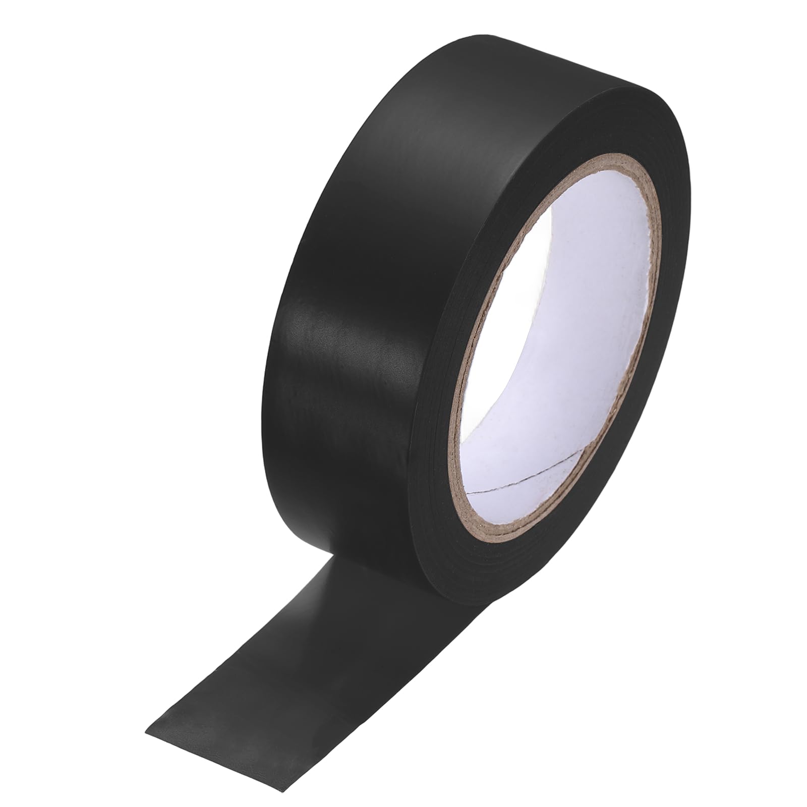 sourcing map Vinyl Floor Tape 30mm x 33m Non-Abrasive Floor Marking Tape Outdoor Playing Field Marking Equipment for Warehouse Gyms Athletics Restaurants, Black