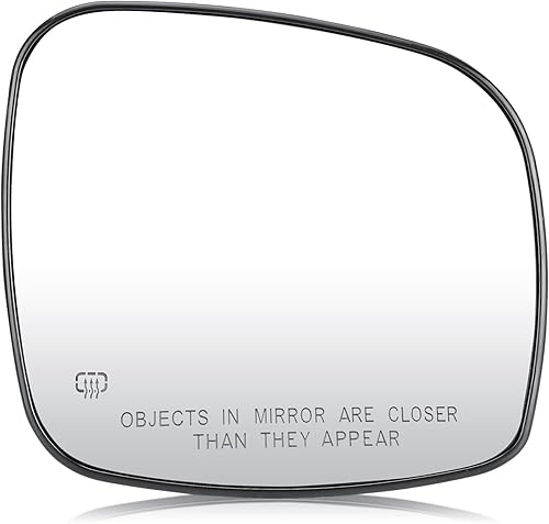 Reemplazo de cristal para espejo lateral del pasajero para Chrysler Town & Country 2008-2016, Dodge Grand Caravan 2008-2020, RAM CV 2012-2015,