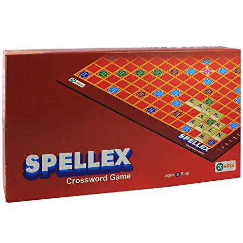 Image of BKDT Marketing Crossword English Word Puzzle Game for Kids - Vocabulary Builder for Kids (red)