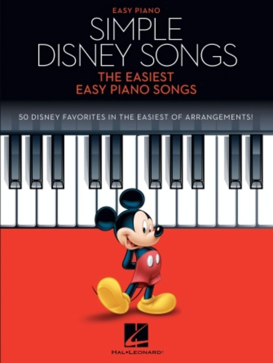 Simple Disney Songs The Easiest Easy Piano Songs - 50 Disney Favorites (Book)