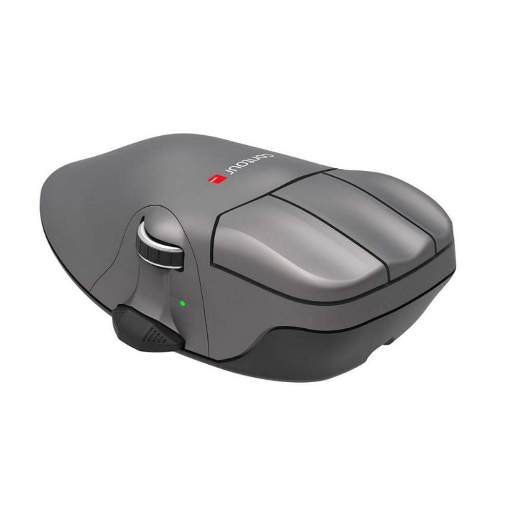Contour Ratón de Sacro para Mac y PC Izquierda-para Zurdos 1200 dpi/USB/tamaño L Gris metálico