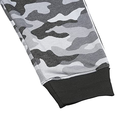 Image of Hubberholme Men's Cotton Slim Fit Camouflage Joggers - Athleisure Track Pant with Drawstring Elastic Waistband for Jogging, Gym, Sports & Dailywear