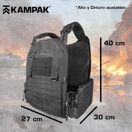 La mejor comparación de Chaleco táctico negro para comprar online. 12 Imagen adicional