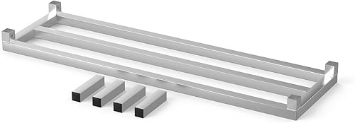 Miniatura 3 de 48 x 14 pulgadas  Estante de aluminio de 8 pulgadas fuera del piso  Capacidad de 900 libras