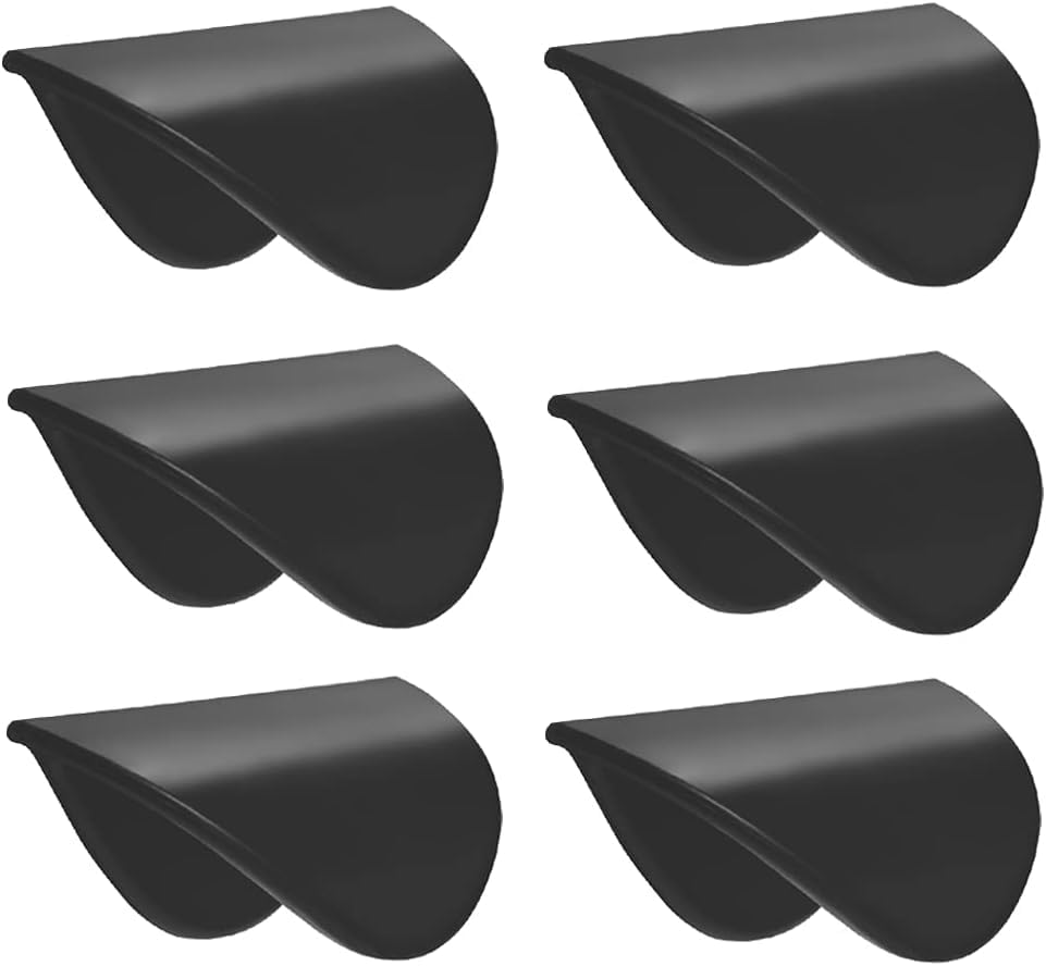 KPNG Self-Adhesive Pull Handle for Drawer, Cabinet Knobs,Dresser, Sliding Door/Glass/Wardrobe,Stick on Handle No Drilling Needed Cabinet Knobs Replacement (Black, Pack of-6)-image-18
