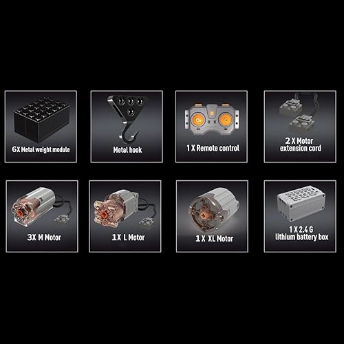 Miniatura 6 de Newcomer Kit de construcción de camión de grúa a control remoto, grúa eléctrica de 6 canales, grúa eléctrica, juguetes de construcción de ciudad,