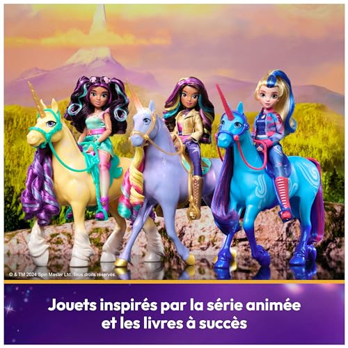 Unicorn Academy - L'Ecole des Licornes - Licorne Interactive Wildstar 28 Cm - Licorne Interactive Sons, Chansons & Lumières - Jouets Inspirés De La Série L'Ecole des Licornes - Jouet Enfant 4 Ans et +