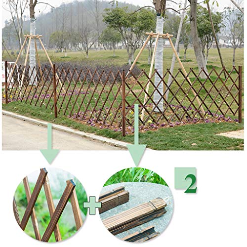 Clôture rétractable en bois extensible pour jardin et cour