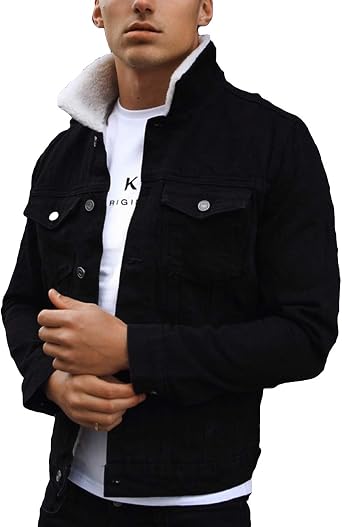 Trucker Sherpa Denim jacket Black 