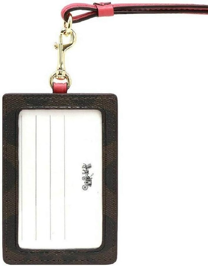 Coach Lanyard Signature Logo (Brown Strawberry)