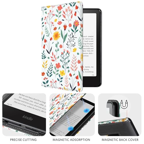 Image of CoBak Case with Stand for Ebook Readers - Durable PU Leather Cover with Auto Sleep Wake, Card Slot, Hand Strap Feature Kindle Paperwhite case