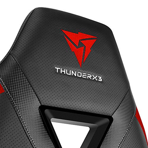 Cadeira Gamer DC3 Preta/Vermelha THUNDERX3