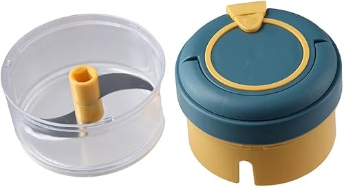 Miniatura 6 de Picadora de ajo, mini procesador de alimentos, picadora de alimentos pequeña, prensa de ajo multifunción para condimentos y especias, trituradora de