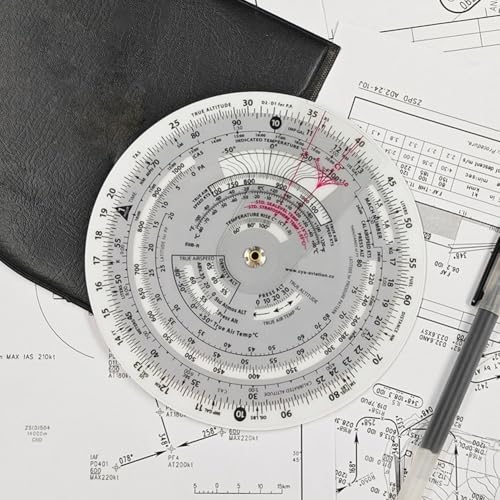 Computadora de vuelo E6B-R para aviación 6 pulgadas miniatura 5