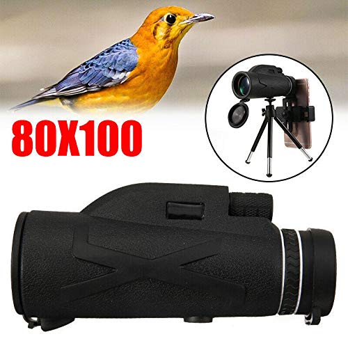 Telescopio monoculare con Zoom HD 80X100, Esercito Militare, Impermeabile, Professionale, per Escursionismo, Birdwatching, Viaggi all'aperto, Visite turistiche