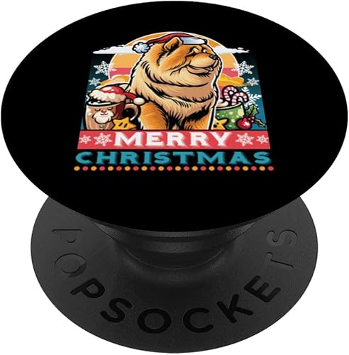 Chow Chow Santa Claus Coffee Mug Merry Christmas Dogs PopSockets Standard PopGrip