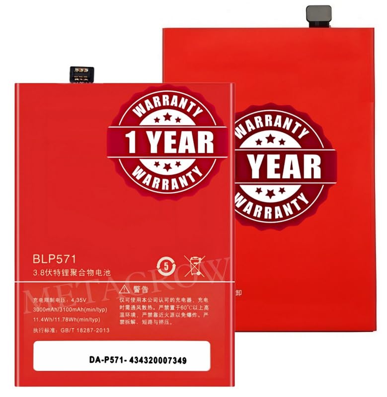 Image of Original BLP571 Battery Compatible for OnePlus 1 | OnePlus One (A0001) - (3100mAh) - 1 Year Warranty JK10
