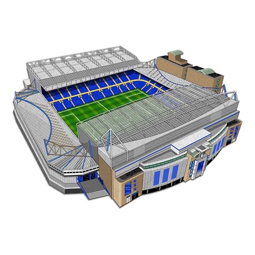 Iconic Puzzles, Chelsea FC Stamford Bridge, 100% eco-sustainable wooden puzzle with official license, size S, 150 pieces - Image 2