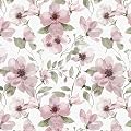 Ismoon 17.3''x78.7''Peel and Stick Wallpaper Boho Floral Contact Paper Pink Watercolor Flowers Leaf Wallpaper Removable Self-Adhesive Wall Paper for Bedroom Renter Friendly Vinyl