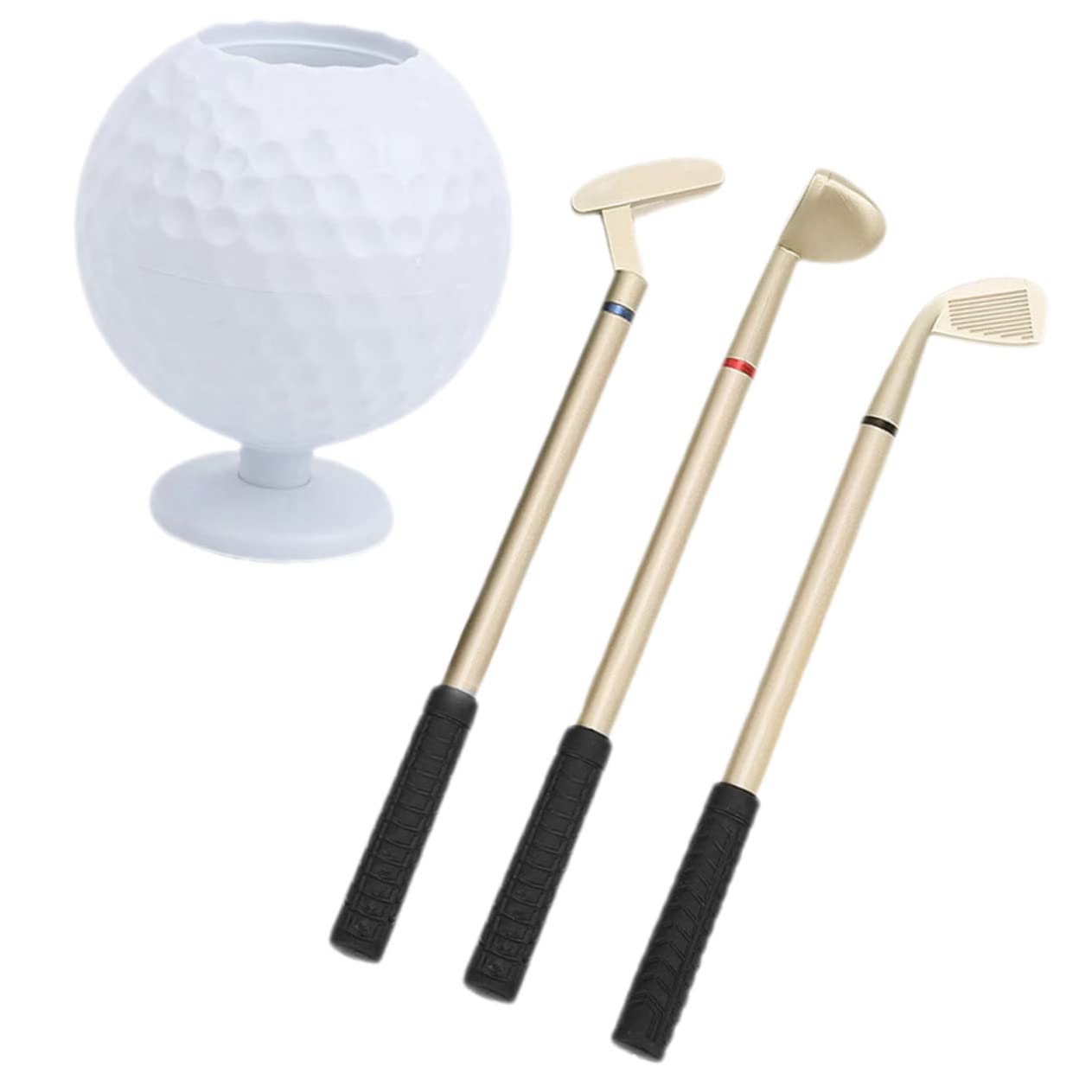 Abaodam 3sätze Golfball Stiftehalter Kreativer Golf-design Stifte-organizer Für Büro Und Zuhause Für Golfer Und Golfspieler Aus Robustem Und Kunststoff Multifunktional Als Deko Und