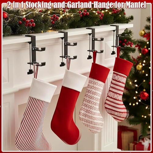 Supports de chaussettes de Noël sans perçage pour meuble et cheminée - 6