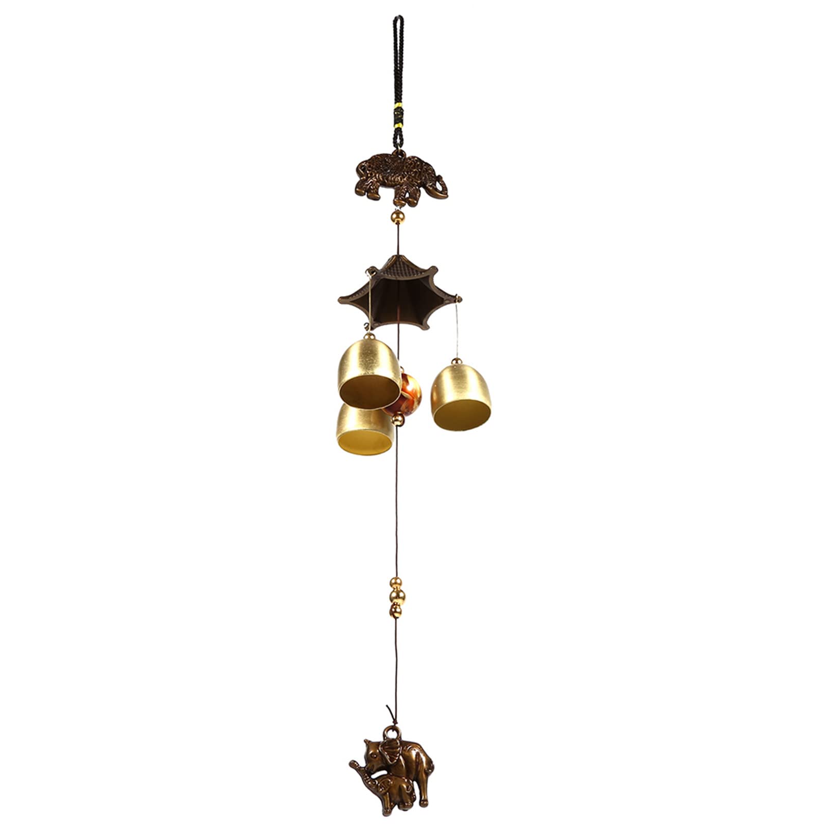 Generic Campana de Viento de Metal con Forma de Elefante, Decoración de Campanas de Iglesia para Ventana o Puerta del Hogar, Lindas Campanillas para un Ambiente Feliz, Decoración de Jardín y Patio