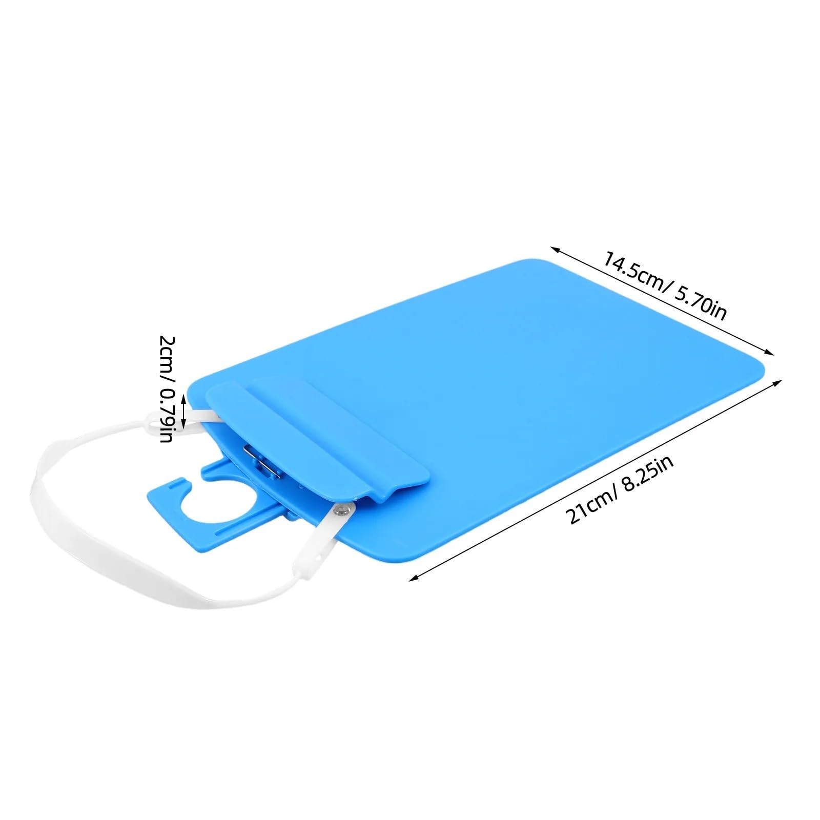 Mini portablocco in plastica formato A5 con gancio for appendere documenti portatili