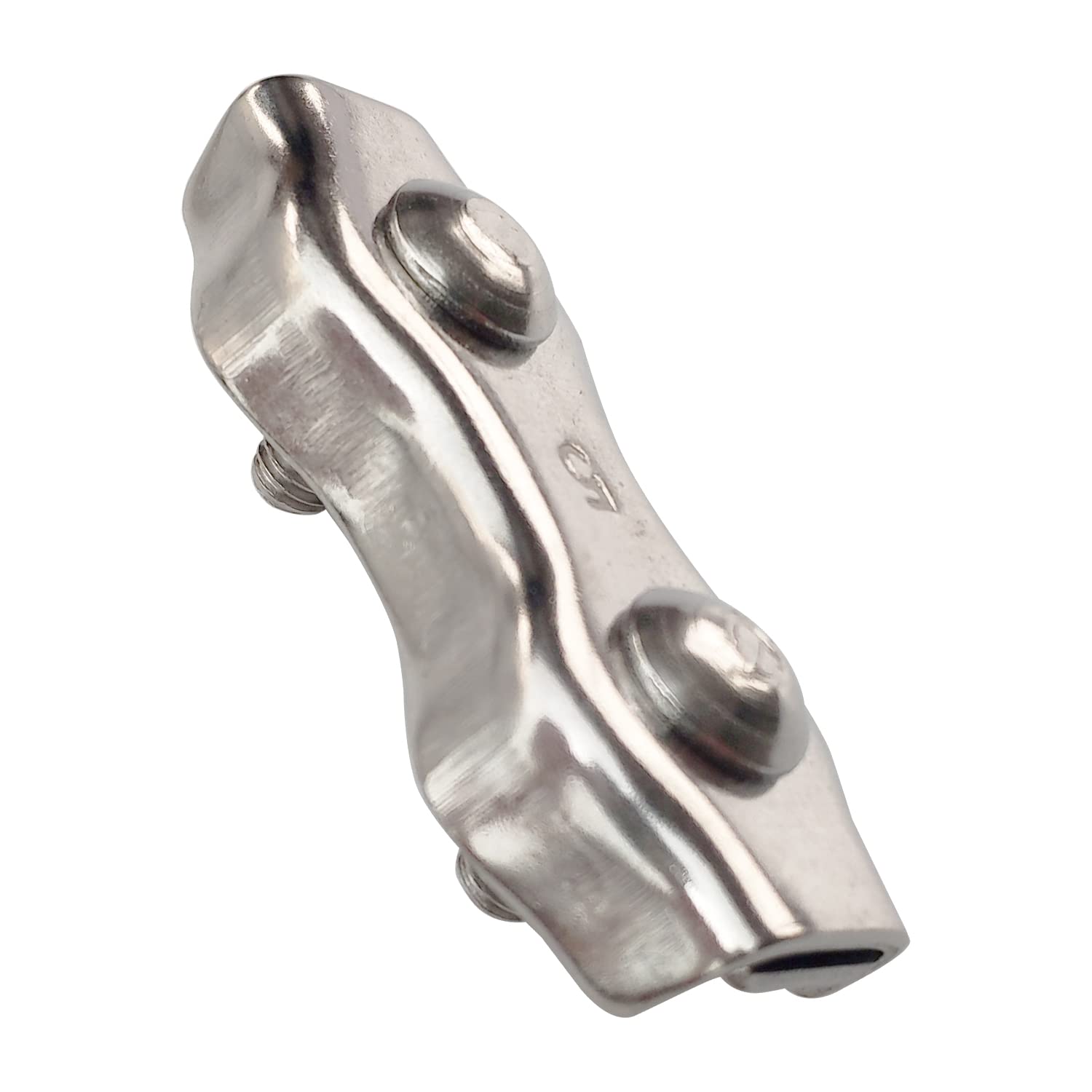 Collier De Serrage Duplex En Acier Inoxydable 304 Pour Câble 3/16 - Lot De 2 - Neuf
