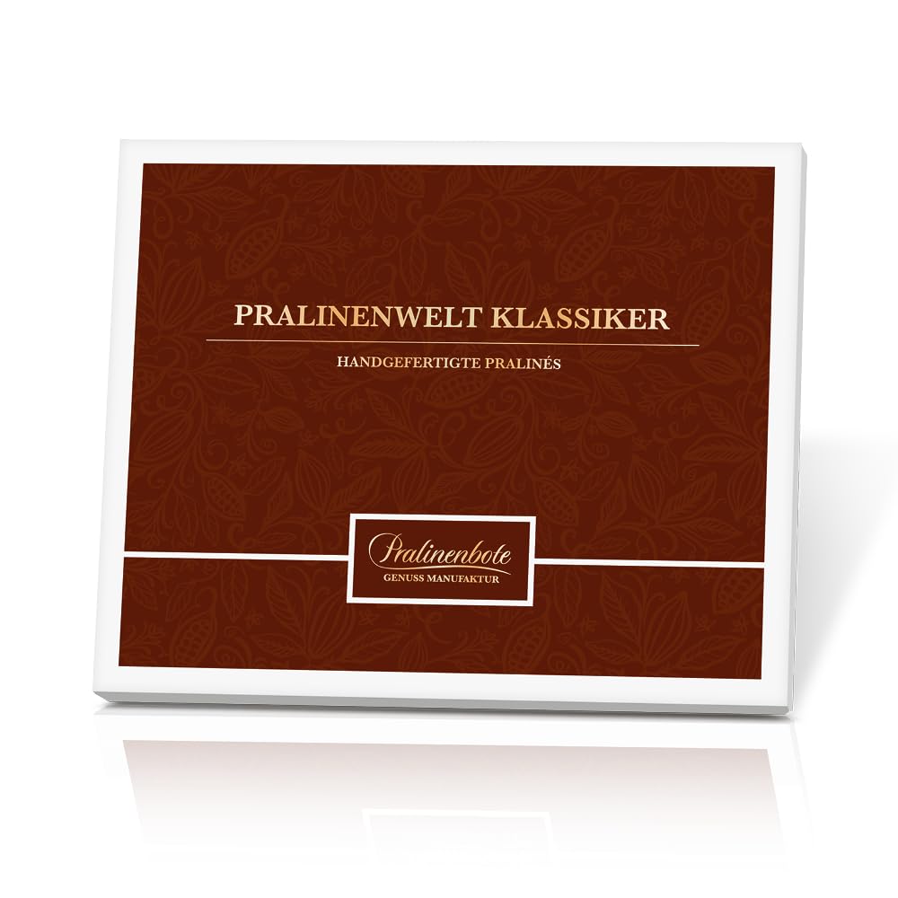 Pralinenbote Genussmanufaktur Pralinenwelt Klassiker 30 handgefertigte Pralinen deutscher Chocolatiers Pralinen Geschenk