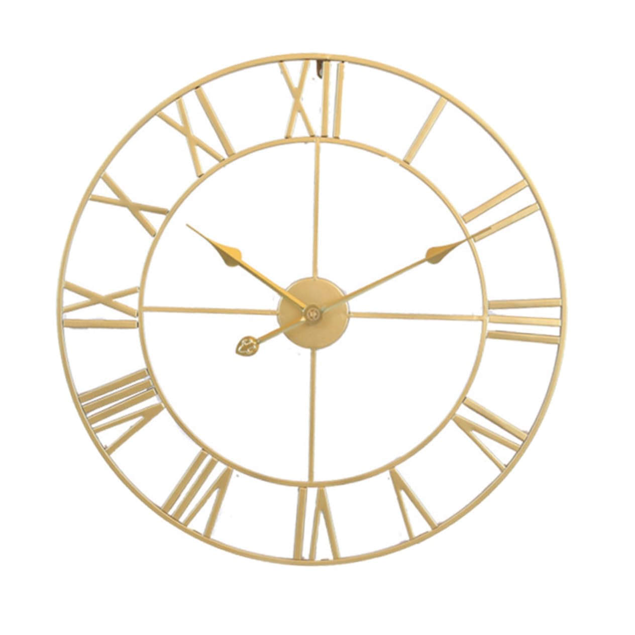 Horloge murale simple design chic décoration murale de salon dorée