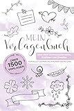 Vorlagenbuch: über 1500 Vorlagen für dein Bullet Journal | Planer | Kawaii Doodles | Schmuckelemente | Layout Elemente | easy Setups | Journal ... Tiere, Einhorn, Essen und Trinken,...