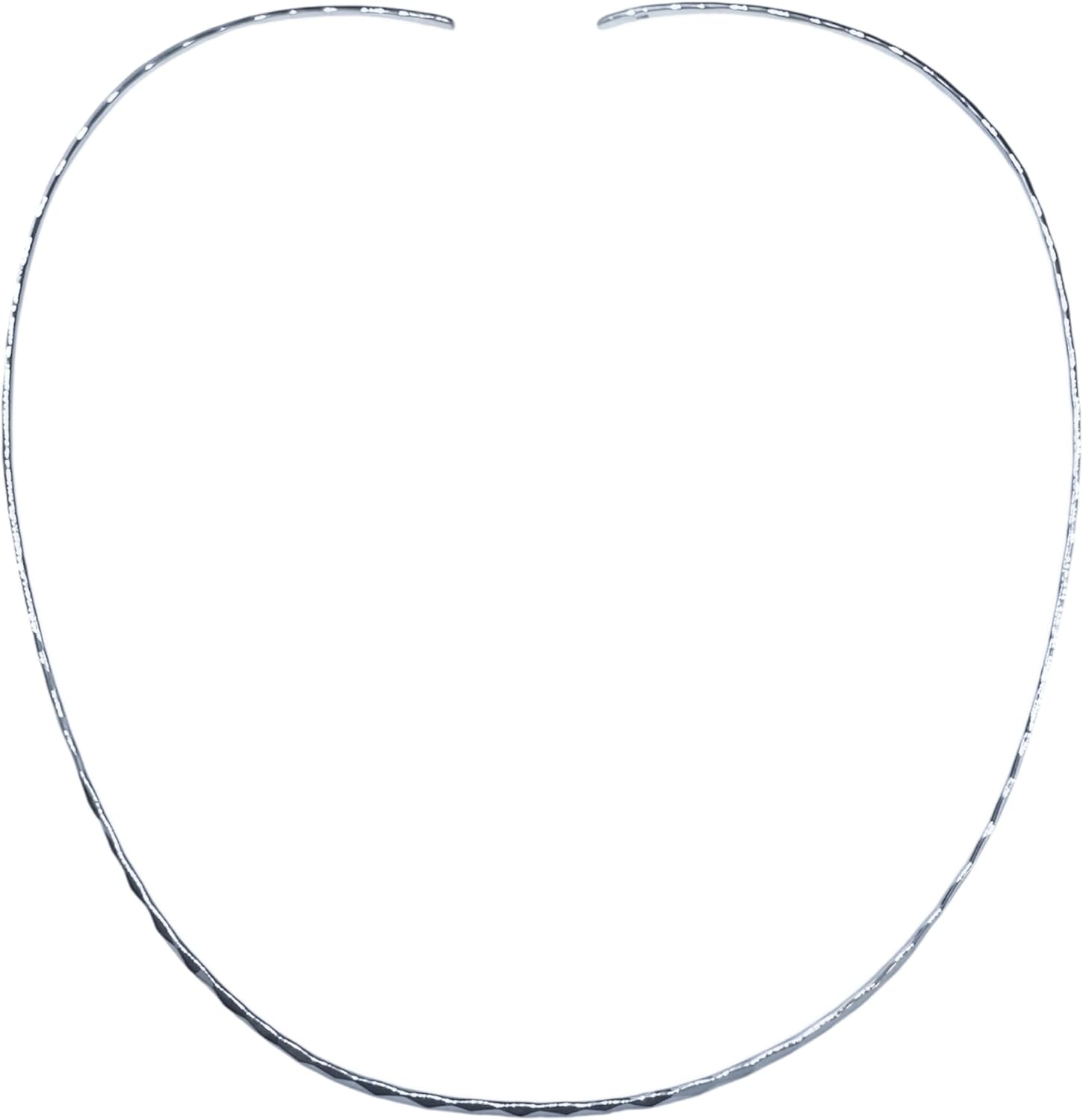 apop nyc Hammered Sterling Silver Thin Collar Necklace [Jewelry]