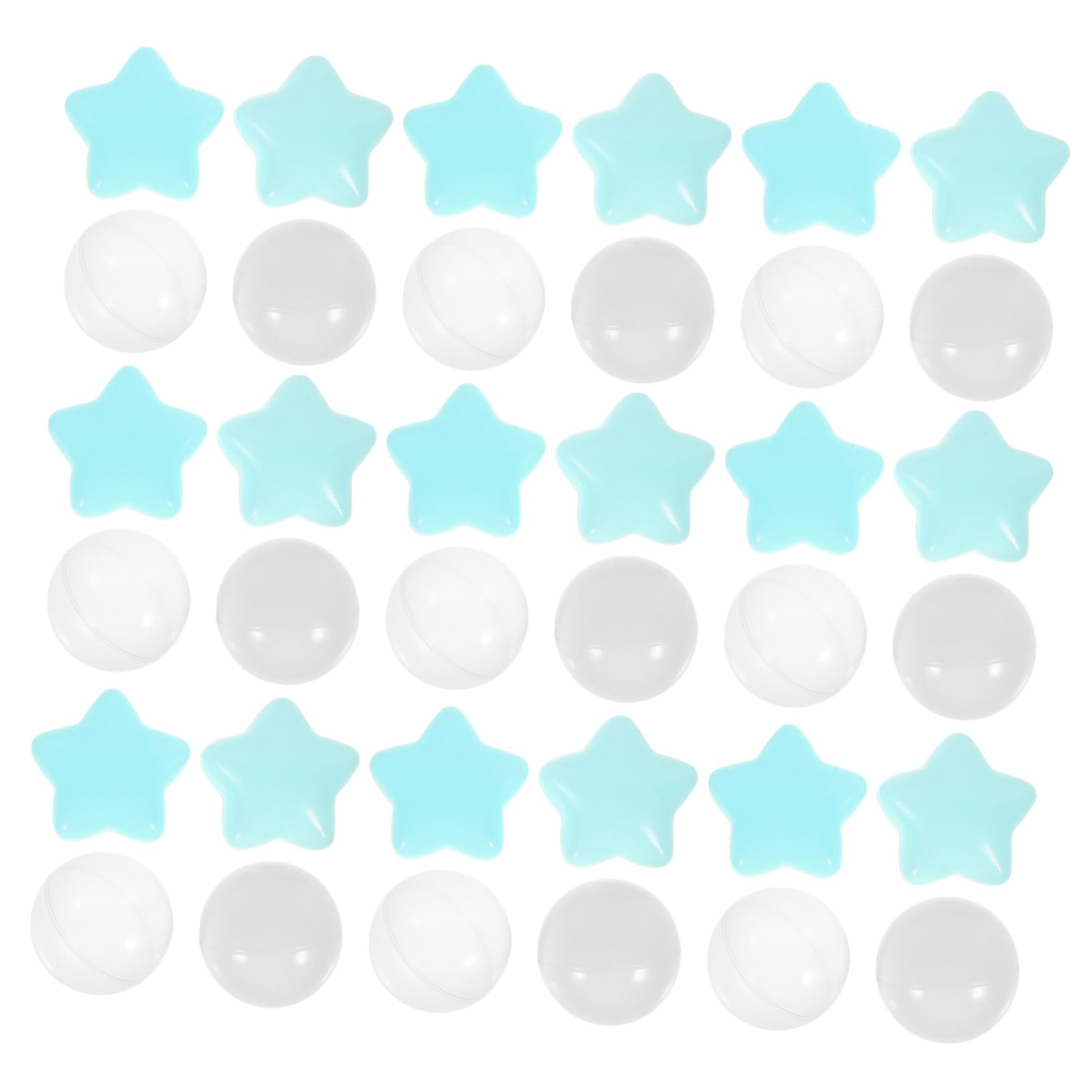 KOMBIUDA 100pcs Star and Ocean Balls for Birthday Party Decorations and Educational Play Activities
