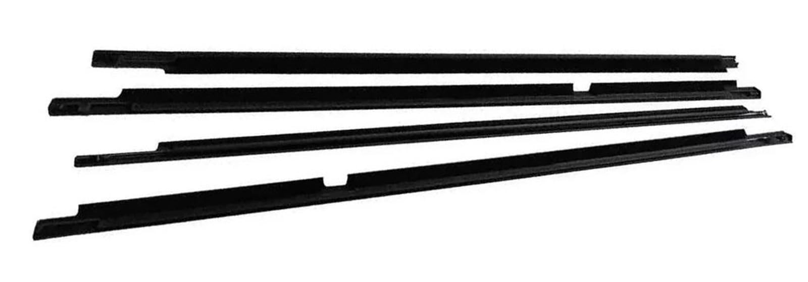 Car Door Edge Protector For LEXUS For LX470 1998-2007 Window Weatherstrips Side Door Glass Chrome Trim Seal Belts Moulding Car Door Seal(Black)