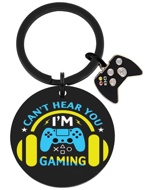 Product Image of the Video Game Keychain Gaming Gifts for Game Lover Men Teen Boy Games Player Funny Keychains for Teen Halloween Christmas Easter Day for Cool Gaming Stuff for Boyfriend Son Birthday Gifts for Dad Husband