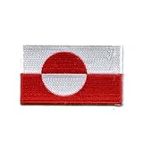 hegibaer Grönland Nuuk Flag Flagge Patch Aufnäher Aufbügler K-34