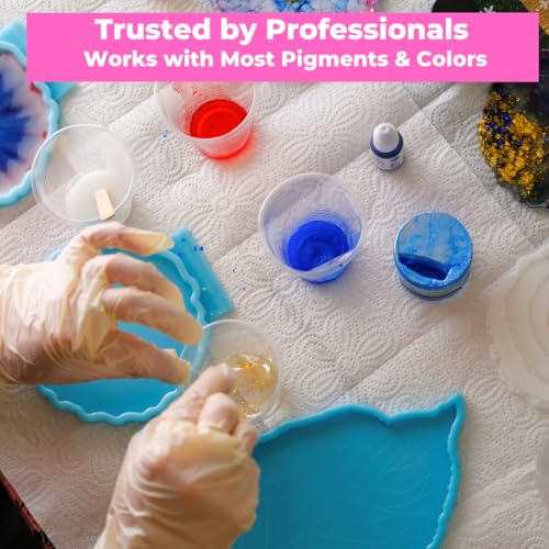 Image of Oytra Epoxy Resin Liquid 2:1 Ratio Crystal Clear Bubble Free High Gloss Non Yellowing for Table Top Craft Art Jewellery & Coating Casting Projects for Beginners (3 Kg)