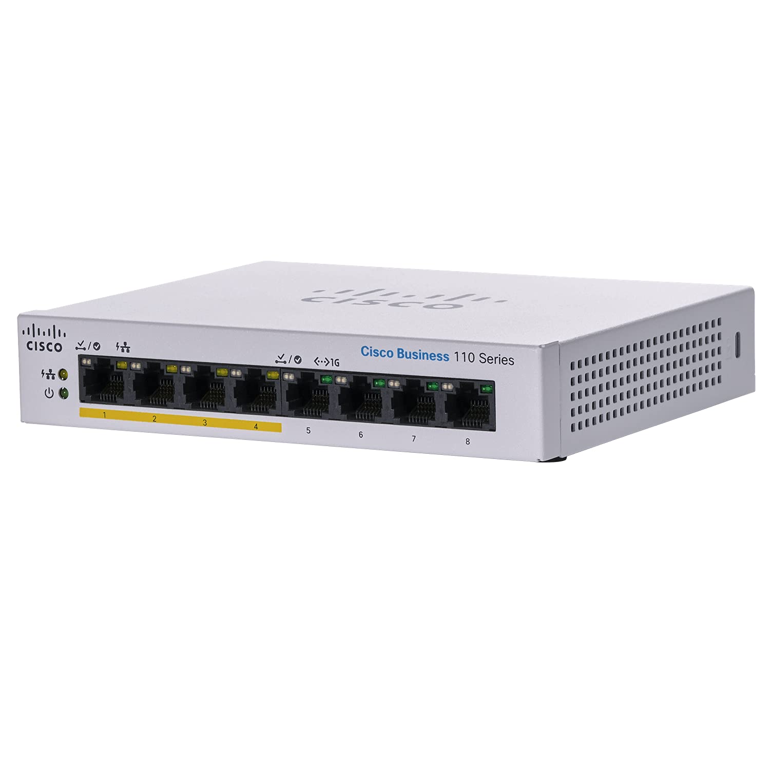 Cisco Systems CBS110-8PP-D-JP Switching Hub, 8 Ports, PoE Gigabit, Metal Encasing, No Configuration, Quiet Fanless, Domestic Authorized Dealer Product, for Corporates, Limited